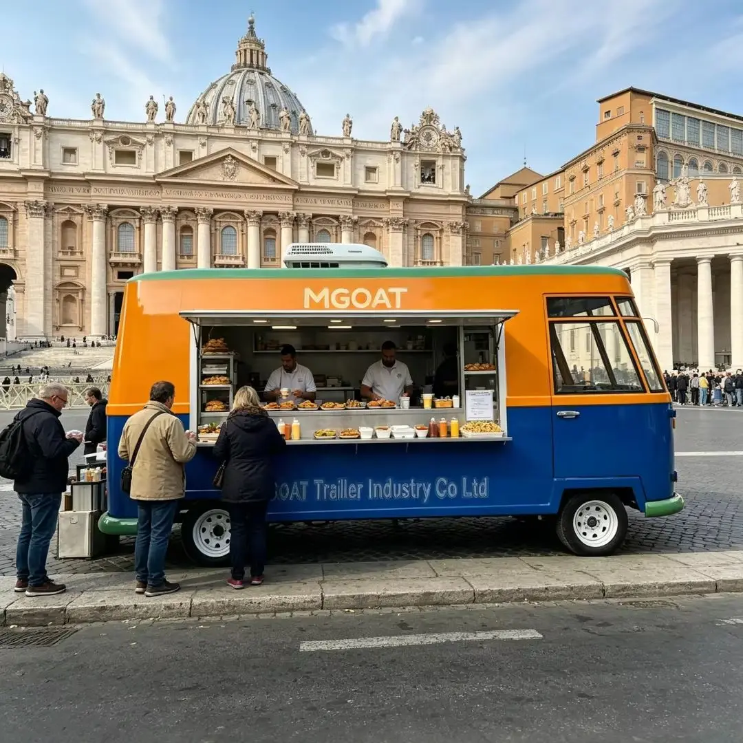 Commercial Mobile Food Van wit - Hot Dog Vending Cart ulasan dan harga