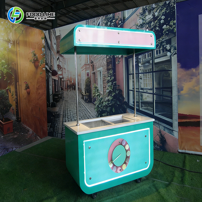 Outdoor Ice Cream Mini Cart Fl - Hot Dog Vending Cart ulasan dan harga