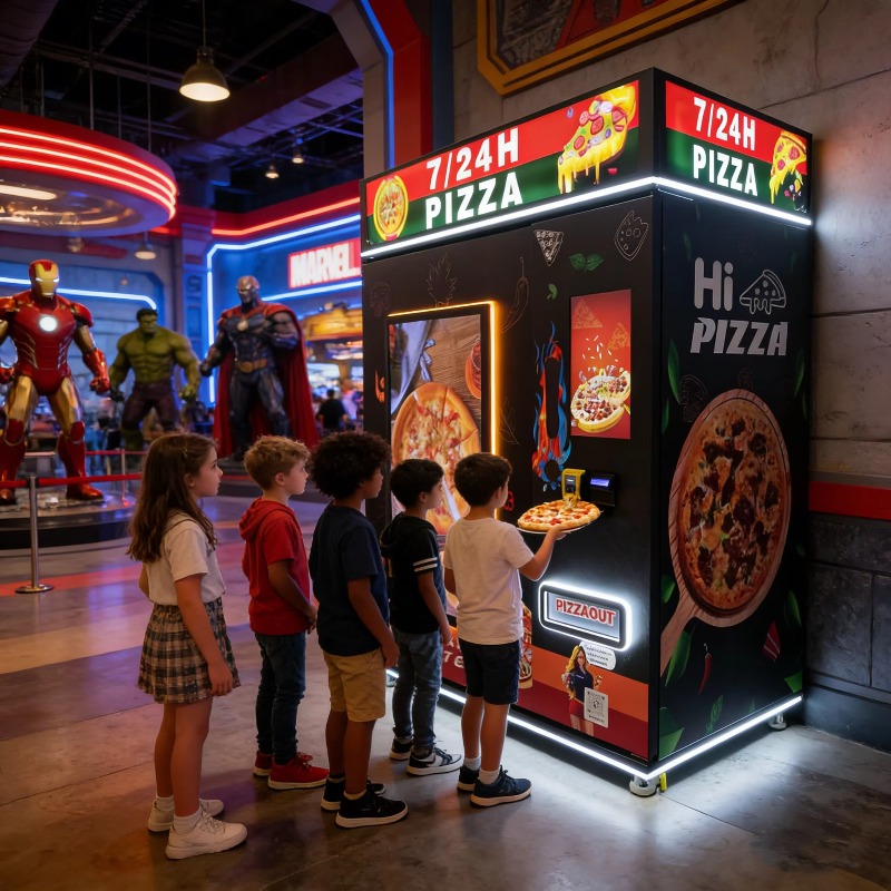 Custom Pizza Vending Machine S - Vending Machine Qr Code ulasan dan harga