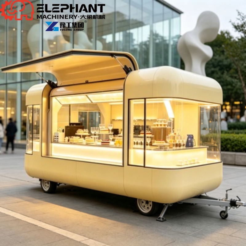 Commercial Mobile Food Trailer - Hot Dog Vending Cart ulasan dan harga